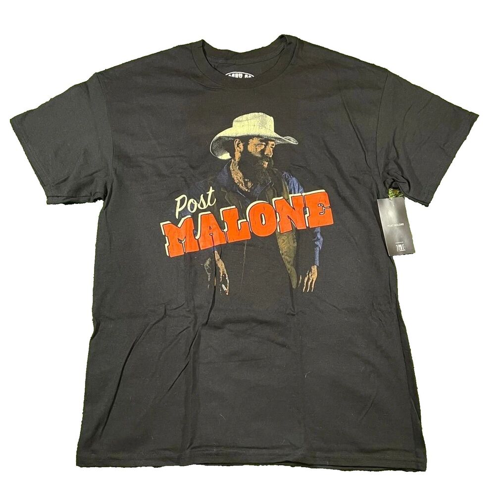 Post Malone Black 100% Cotton Posty Co. Graphic T-shirt Size XL